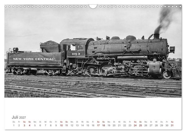 Produktbild: US-Dampflokomotiven (Wandkalender 2027 DIN A3 quer), CALVENDO Monatskalender