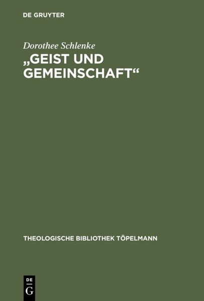 Produktbild: Geist und Gemeinschaft