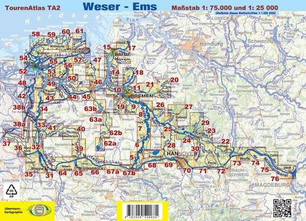 Produktbild: TourenAtlas TA2 Weser-Ems