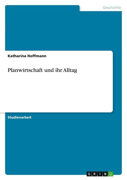 Produktbild: Planwirtschaft und ihr Alltag