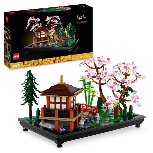 LEGO Icons 10315 Garten der Stille, Botanical-Garten-Set mit Lotusblumen