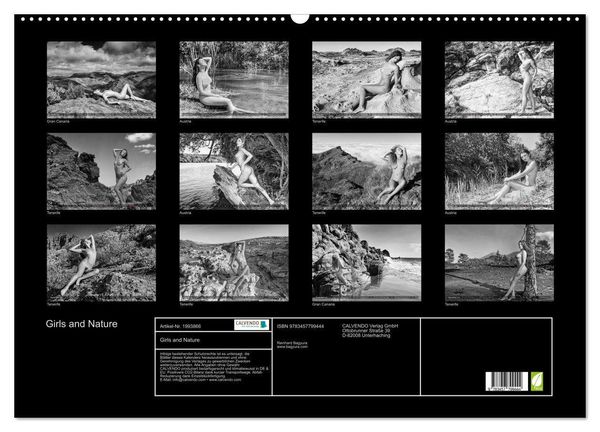 Produktbild: Girls and Nature (Wandkalender 2026 DIN A2 quer), CALVENDO Monatskalender