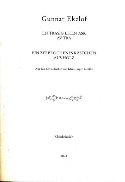 Produktbild: En trasig liten ask av tr&auml; / Ein zerbrochenes K&auml;stchen aus Holz