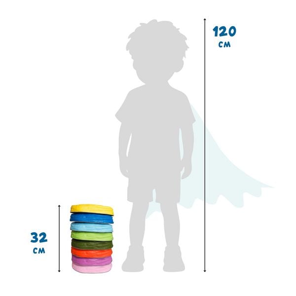 Produktbild: alldoro - Soft-Balanciersteine f&uuml;r Kinder, 8er Set
