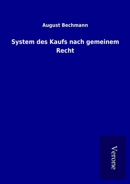 Produktbild: System des Kaufs nach gemeinem Recht