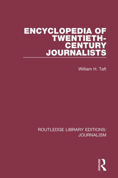 Produktbild: Encyclopedia of Twentieth Century Journalists