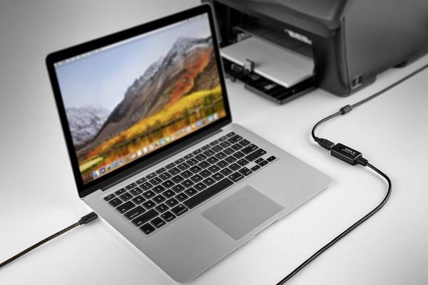 Produktbild: Manhattan USB 1.1 Adapter [1x USB 1.1 Stecker A - 1x D-SUB-Stecker 9pol.] 205146 45.00 cm vergoldete Steckkontakte