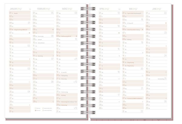 Produktbild: Lieblings-Timer 2026/2027 17 Monate [Fine Flowers Ros&eacute;] EM