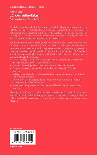 Produktbild: U.S. Social Welfare Reform