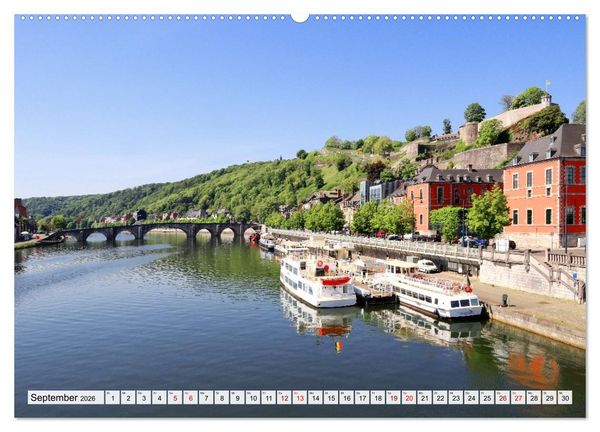 Produktbild: Malerisches Belgien - Stippvisiten in Verviers, Huy, Namur (Wandkalender 2026 DIN A2 quer), CALVENDO Monatskalender