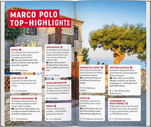 Produktbild: MARCO POLO Reisef&uuml;hrer Chalkidik&iacute;, Thessalon&iacute;ki