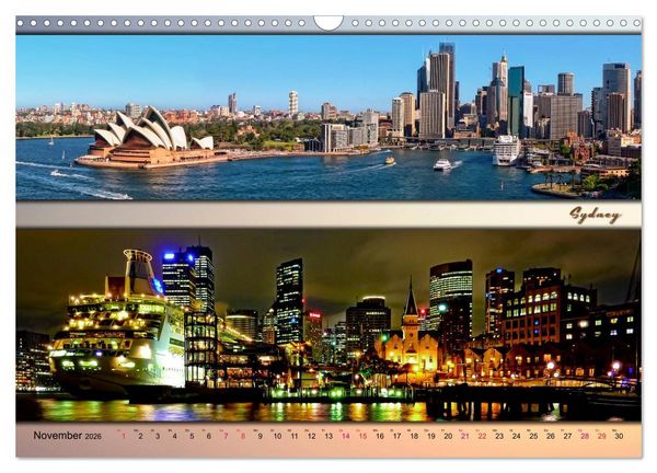 Produktbild: St&auml;dte der Welt, Panoramen (Wandkalender 2026 DIN A3 quer), CALVENDO Monatskalender