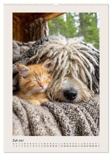 Produktbild: Dreadlocks auf Pfoten. Ungarische Hirtenhunde im Zottelfell (Wandkalender 2027 DIN A2 hoch), CALVENDO Monatskalender