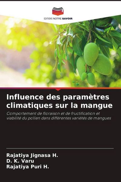 Produktbild: Influence des param&egrave;tres climatiques sur la mangue