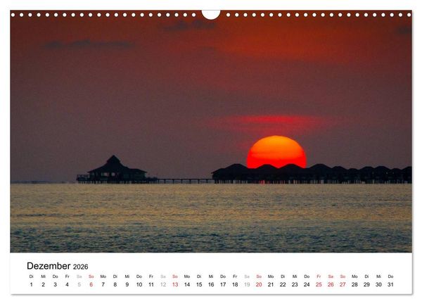 Produktbild: Malediven &ndash; Das Paradies im Indischen Ozean III (Wandkalender 2026 DIN A3 quer), CALVENDO Monatskalender