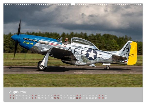Produktbild: Fliegende Legenden - Warbirds (Wandkalender 2026 DIN A2 quer), CALVENDO Monatskalender