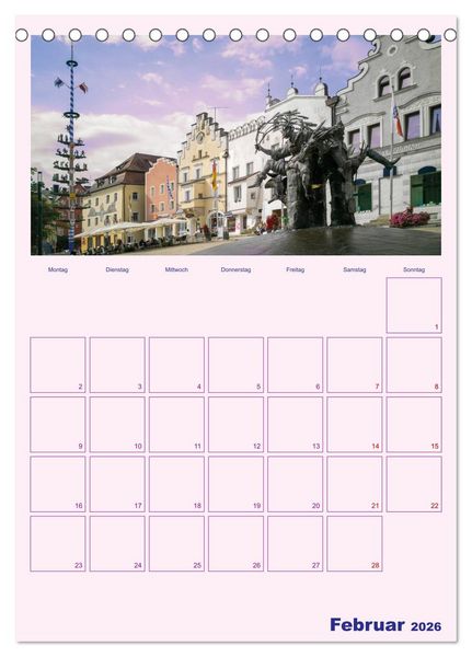 Produktbild: Rund um Bayern (Tischkalender 2026 DIN A5 hoch), CALVENDO Monatskalender