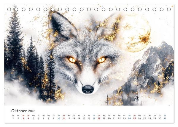 Produktbild: W&auml;chter des Zauberwaldes (Tischkalender 2026 DIN A5 quer), CALVENDO Monatskalender