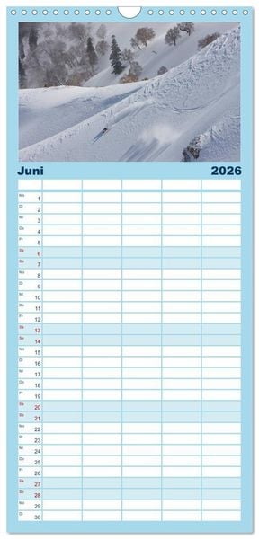 Produktbild: Familienplaner 2026 - Faskination mit 5 Spalten (Wandkalender, 21 x 45 cm) CALVENDO