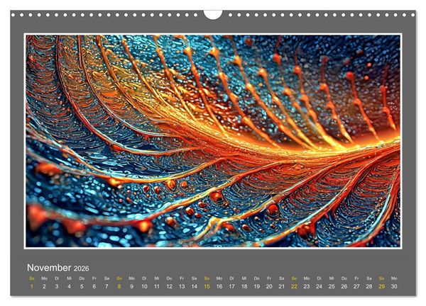 Produktbild: Strukturvisionen (Wandkalender 2026 DIN A3 quer), CALVENDO Monatskalender
