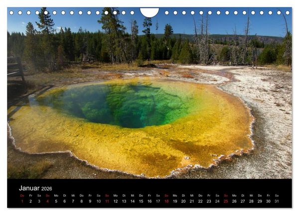 Produktbild: Yellowstone Impressionen (Wandkalender 2026 DIN A4 quer), CALVENDO Monatskalender