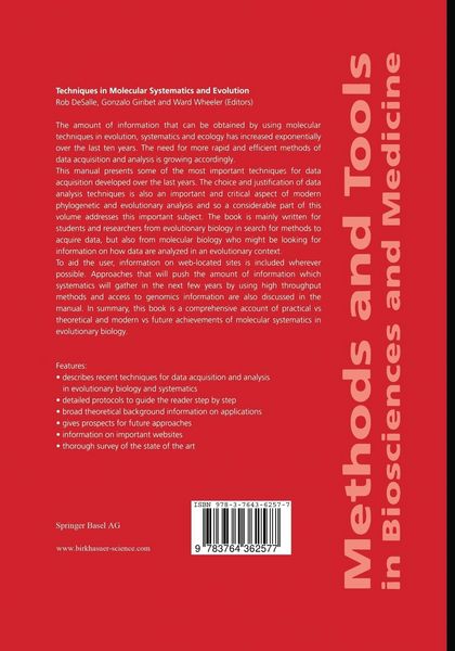 Produktbild: Techniques in Molecular Systematics and Evolution