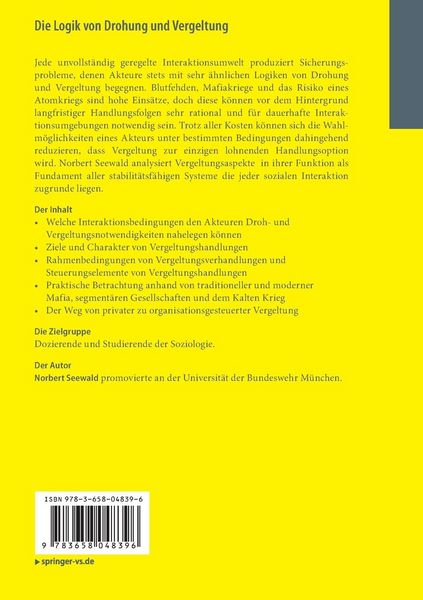 Produktbild: Die Logik von Drohung und Vergeltung
