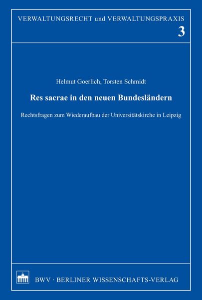 Produktbild: Res sacrae in den neuen Bundesl&auml;ndern
