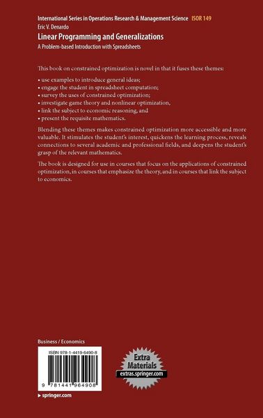 Produktbild: Linear Programming and Generalizations