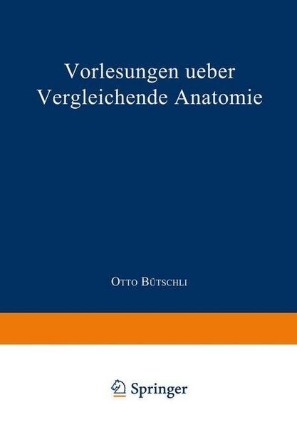 Produktbild: Vorlesungen ueber vergleichende Anatomie