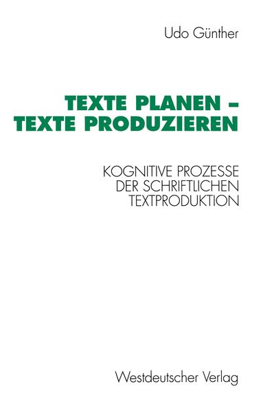 Produktbild: Texte planen &mdash; Texte produzieren