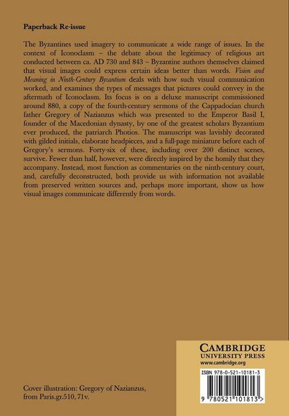 Produktbild: Vision and Meaning in Ninth-Century Byzantium