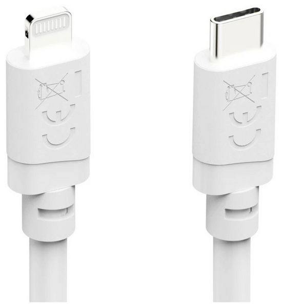 Produktbild: Hama USB-Ladekabel USB 2.0 USB-C&reg; Stecker, Apple Lightning Stecker 1m Wei&szlig; 00201815