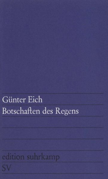 Produktbild: Botschaften des Regens