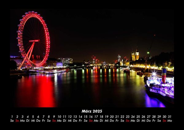 Produktbild: London 2025 Fotokalender DIN A3