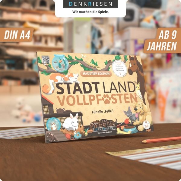 Produktbild: DENKRIESEN - STADT LAND VOLLPFOSTEN&reg; - HAUSTIER EDITION - "F&uuml;r alle &bdquo;Felle&ldquo;." - A4
