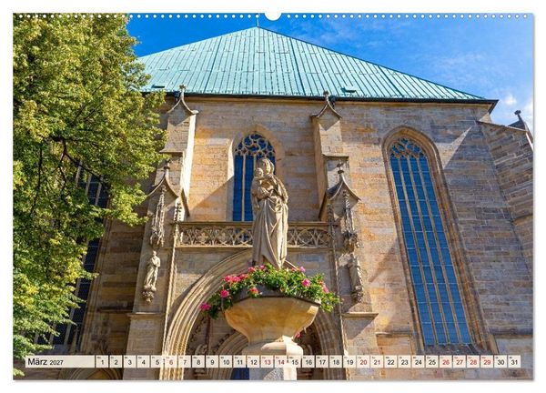 Produktbild: Erfurt &ndash; Ein Spaziergang durch die Landeshauptstadt (hochwertiger Premium Wandkalender 2027 DIN A2 quer), Kunstdruck in Hochglanz