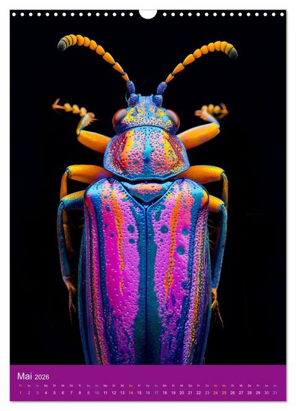 Produktbild: Neon-Evolution - Fluoreszierende Fantasietiere der KI-Welt (Wandkalender 2026 DIN A3 hoch), CALVENDO Monatskalender