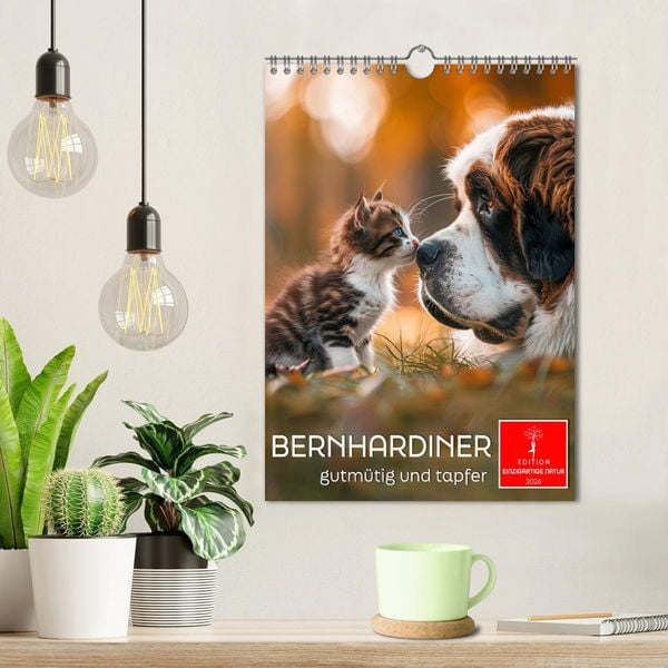 Produktbild: Bernhardiner - gutm&uuml;tig und tapfer (Wandkalender 2026 DIN A4 hoch), CALVENDO Monatskalender