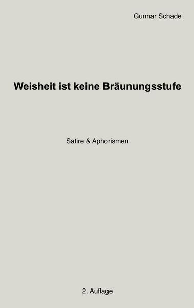 Produktbild: Weisheit ist keine Br&auml;unungsstufe
