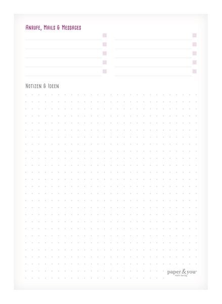 Produktbild: Paper&you Block A5 Tagesplaner [Rainbow]