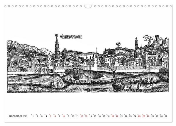 Produktbild: TU FELIX AUSTRIA - Wien in alten Ansichten (Wandkalender 2026 DIN A3 quer), CALVENDO Monatskalender