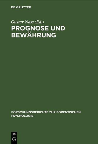 Produktbild: Prognose und Bew&auml;hrung