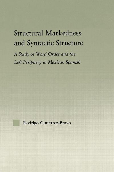 Produktbild: Structural Markedness and Syntactic Structure