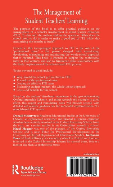 Produktbild: The Management of Student Teachers' Learning