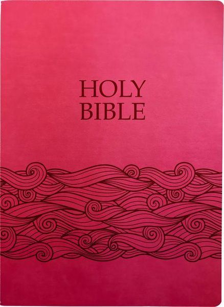Produktbild: Kjver Holy Bible, Wave Design, Large Print, Berry Ultrasoft