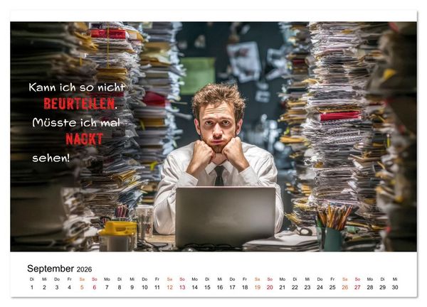 Produktbild: B&uuml;ro - Kaffee, Chaos, Kollegen (Wandkalender 2026 DIN A4 quer), CALVENDO Monatskalender