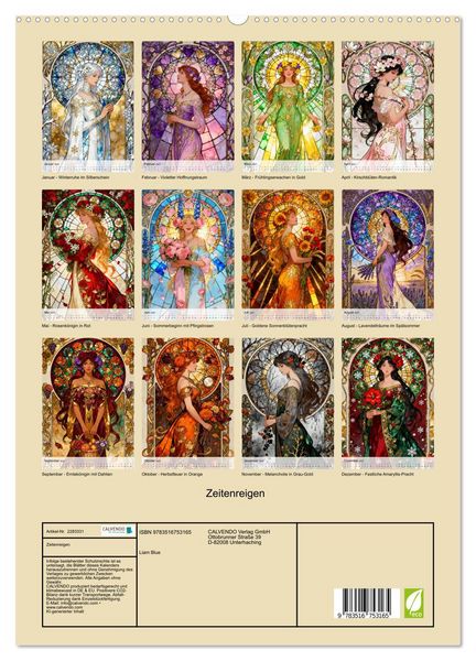 Produktbild: Zeitenreigen (hochwertiger Premium Wandkalender 2027 DIN A2 hoch), Kunstdruck in Hochglanz