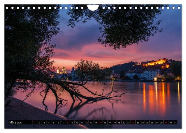 Produktbild: Passau - Die Dreifl&uuml;ssestadt (Wandkalender 2026 DIN A4 quer), CALVENDO Monatskalender
