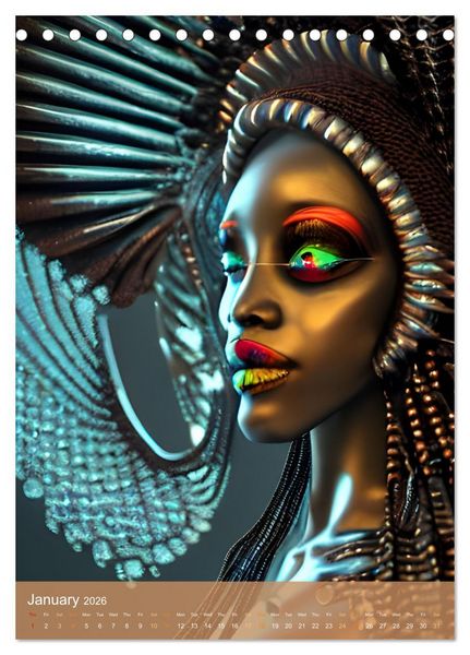 Produktbild: Voodoo Queens (Desk Calendar 2026 DIN A5 portrait), CALVENDO 12 Month DeskCalendar
